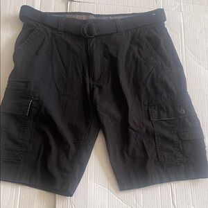 Men's Black Cargo Shorts